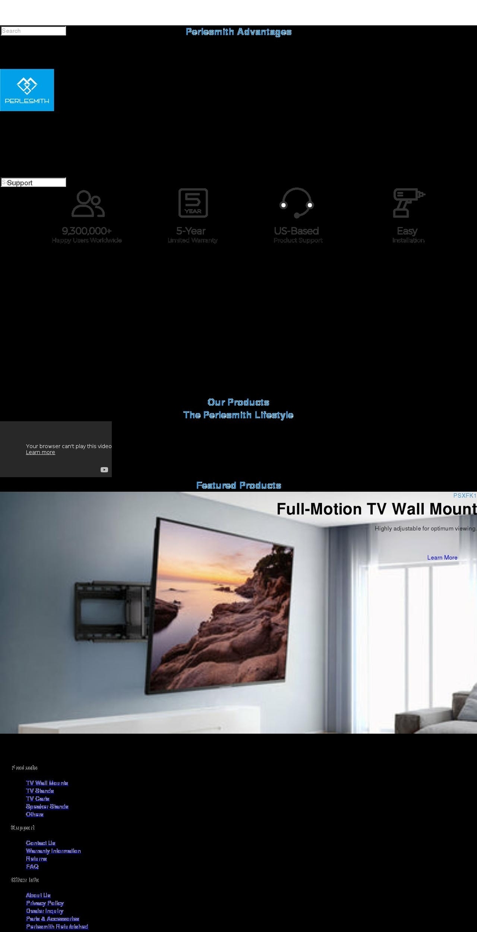 perlesmith.com shopify website screenshot