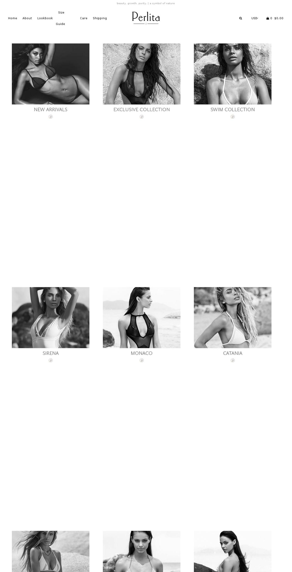 perlitaswim.com shopify website screenshot