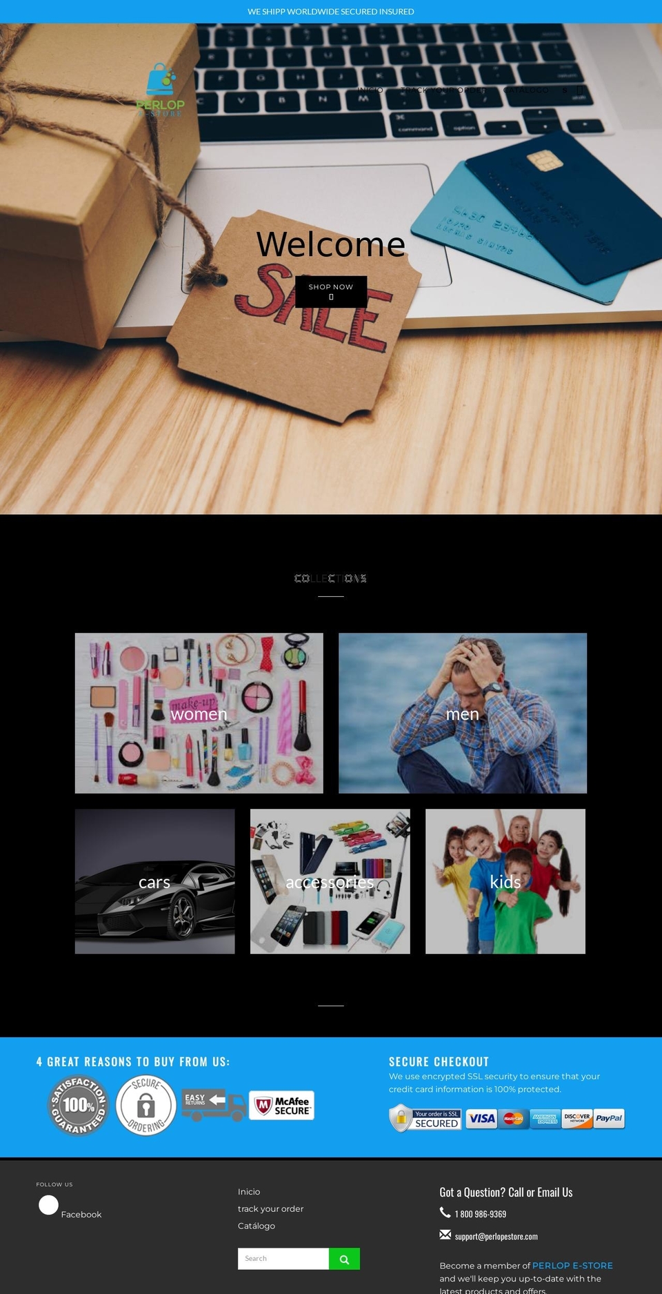 perlopestore.com shopify website screenshot