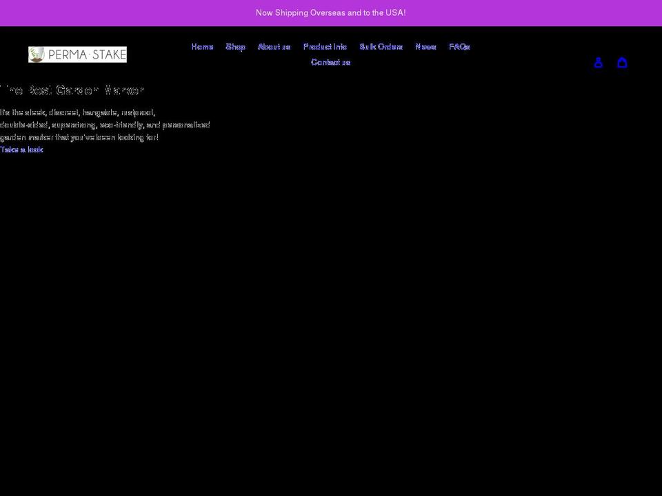 permastake-garden-marker.myshopify.com shopify website screenshot