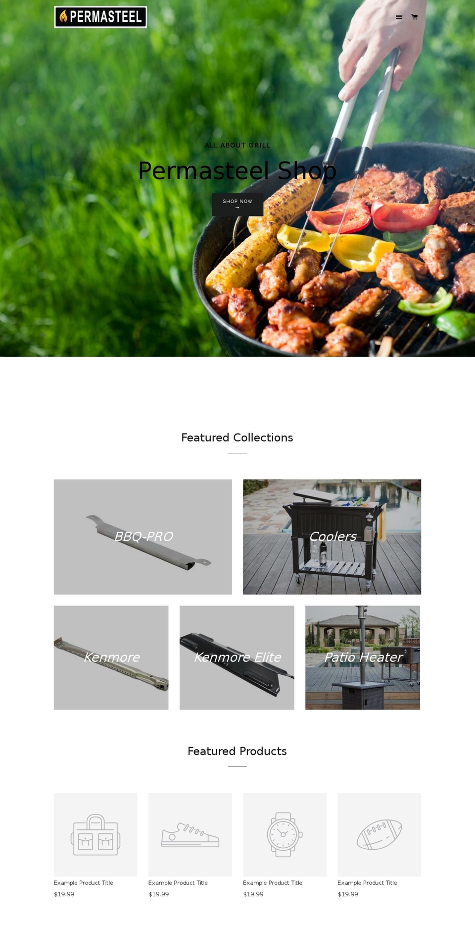permasteelshop.com shopify website screenshot
