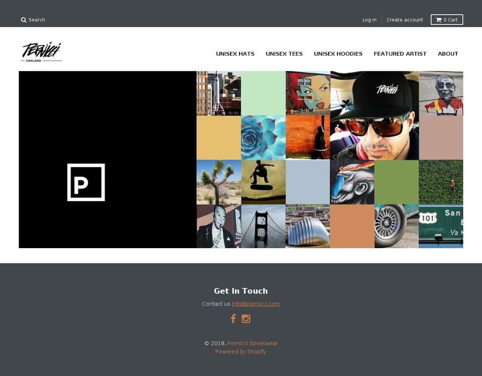 perniceclothing.com shopify website screenshot