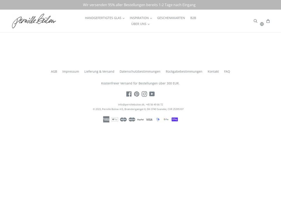 pernillebulow.de shopify website screenshot