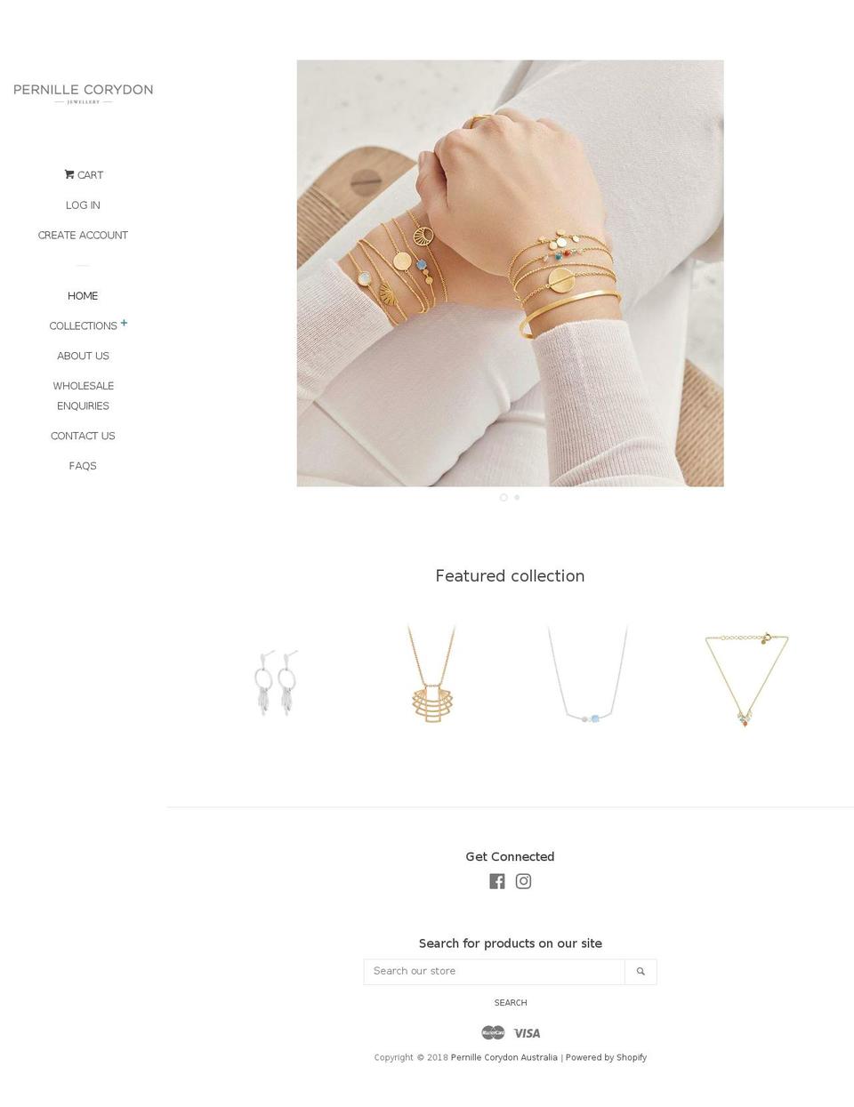 pernillecorydon.com.au shopify website screenshot