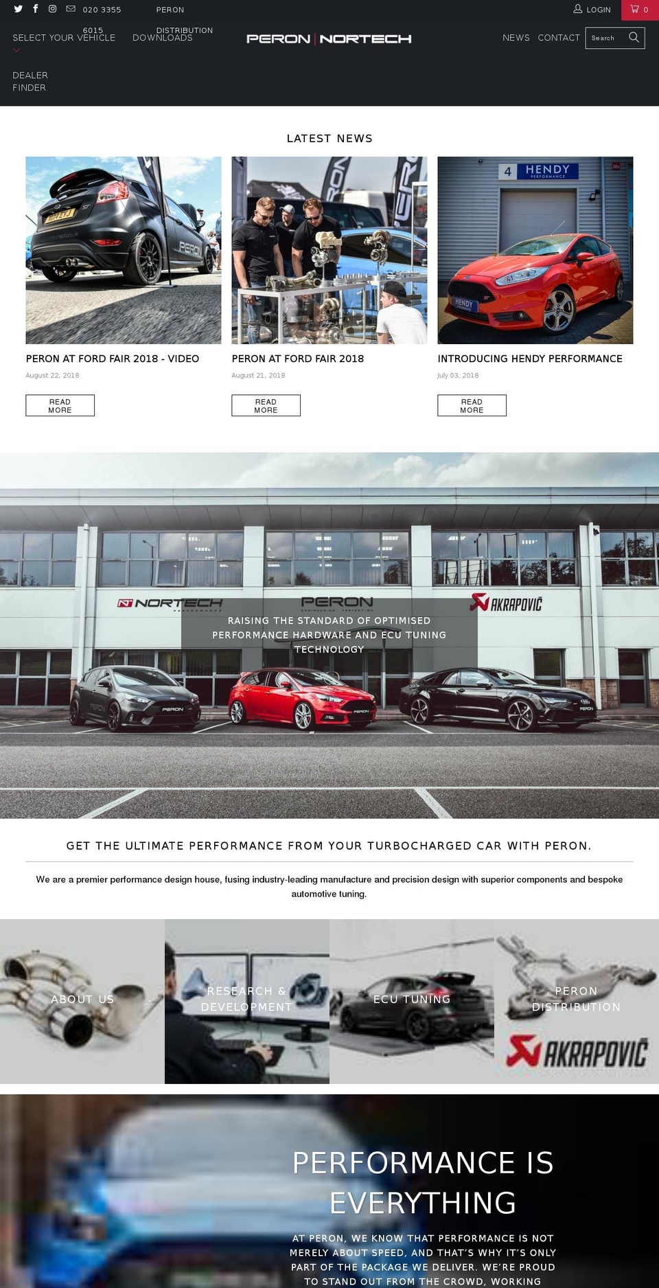 perontuned.co.uk shopify website screenshot