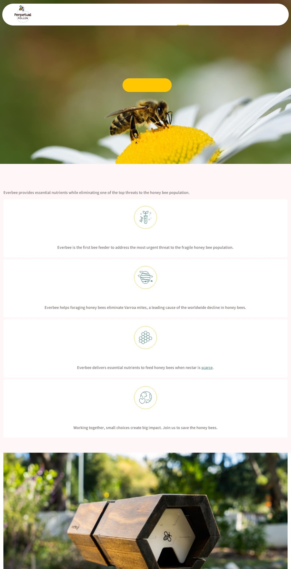 perpetualpollen.com shopify website screenshot