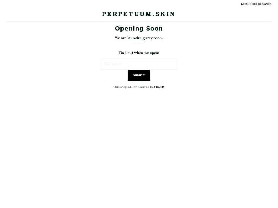 perpetuum.shop shopify website screenshot