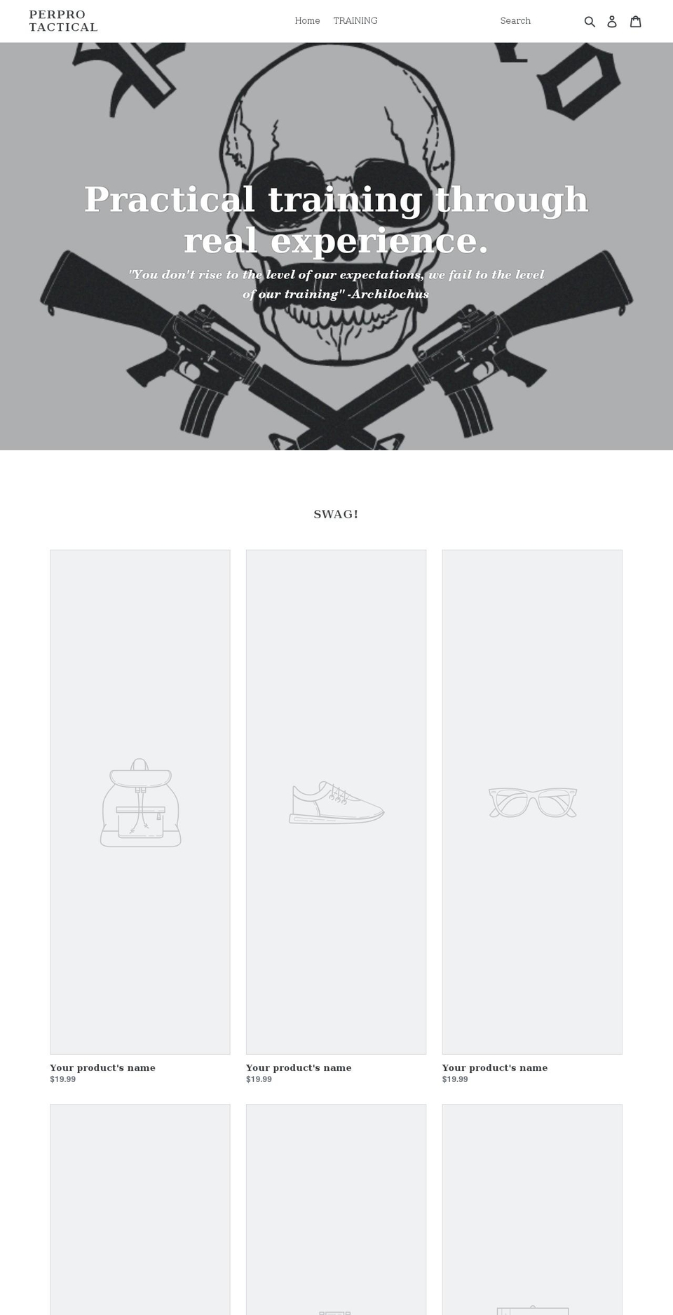 perprotactical.com shopify website screenshot