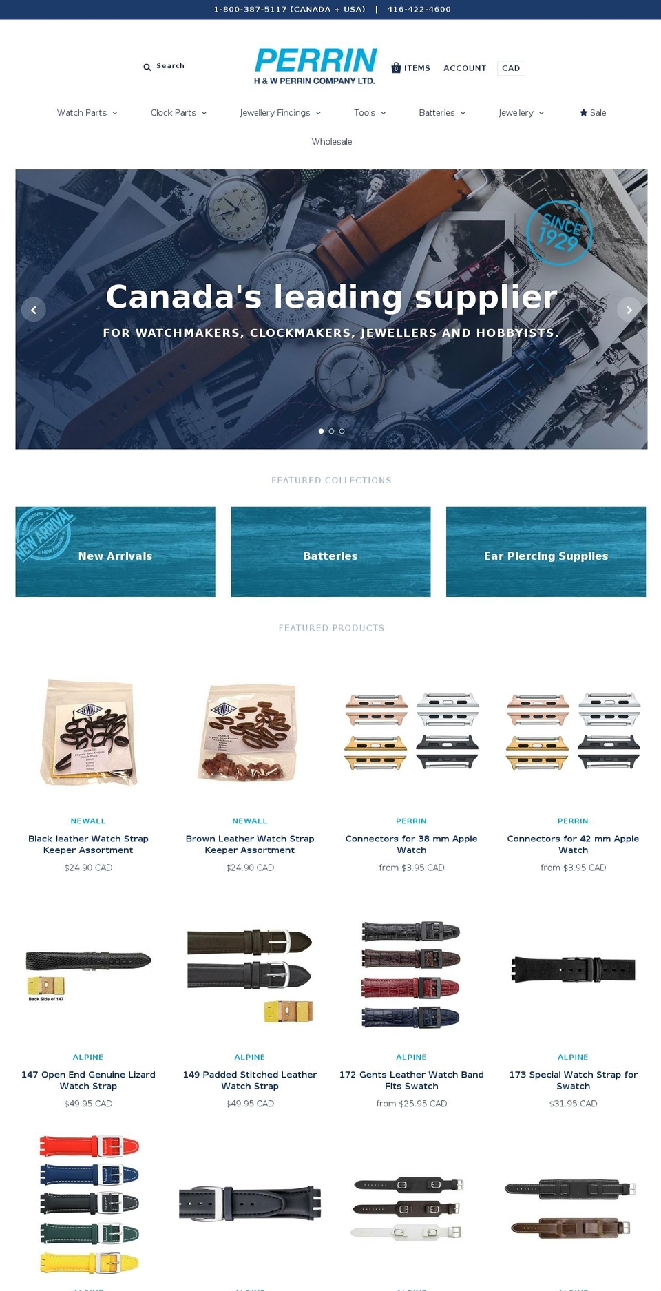 perrin.ca shopify website screenshot