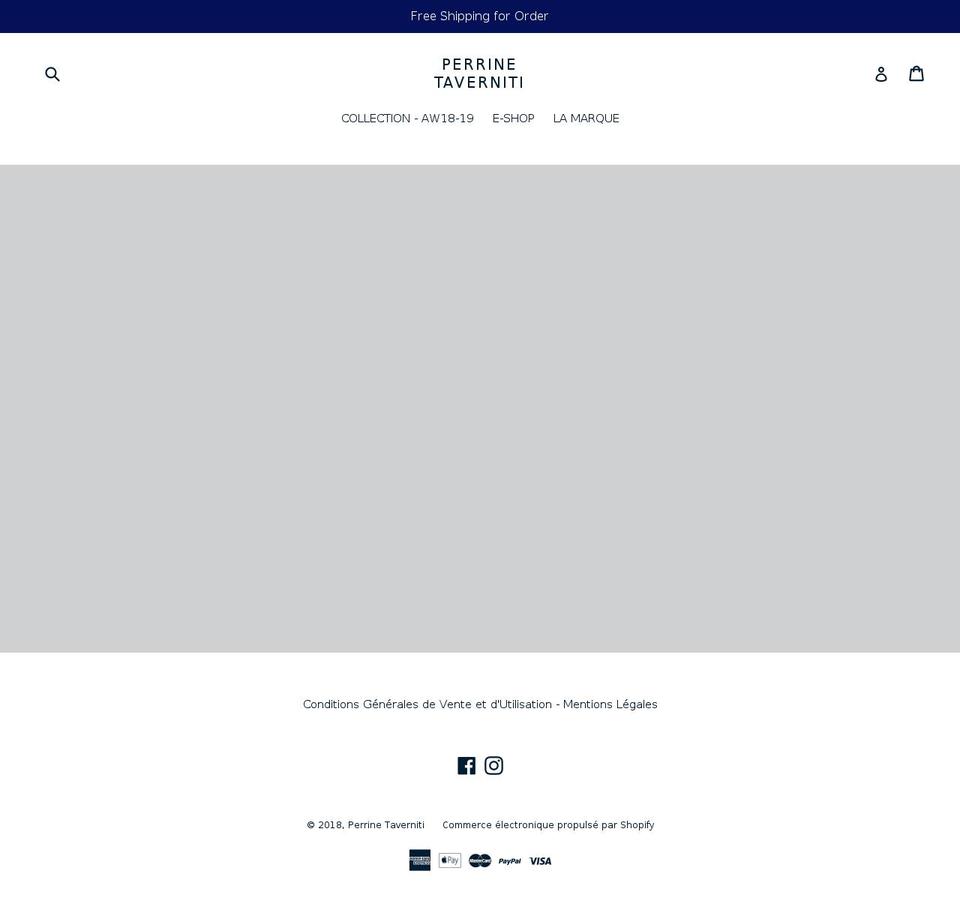 perrine-taverniti.com shopify website screenshot