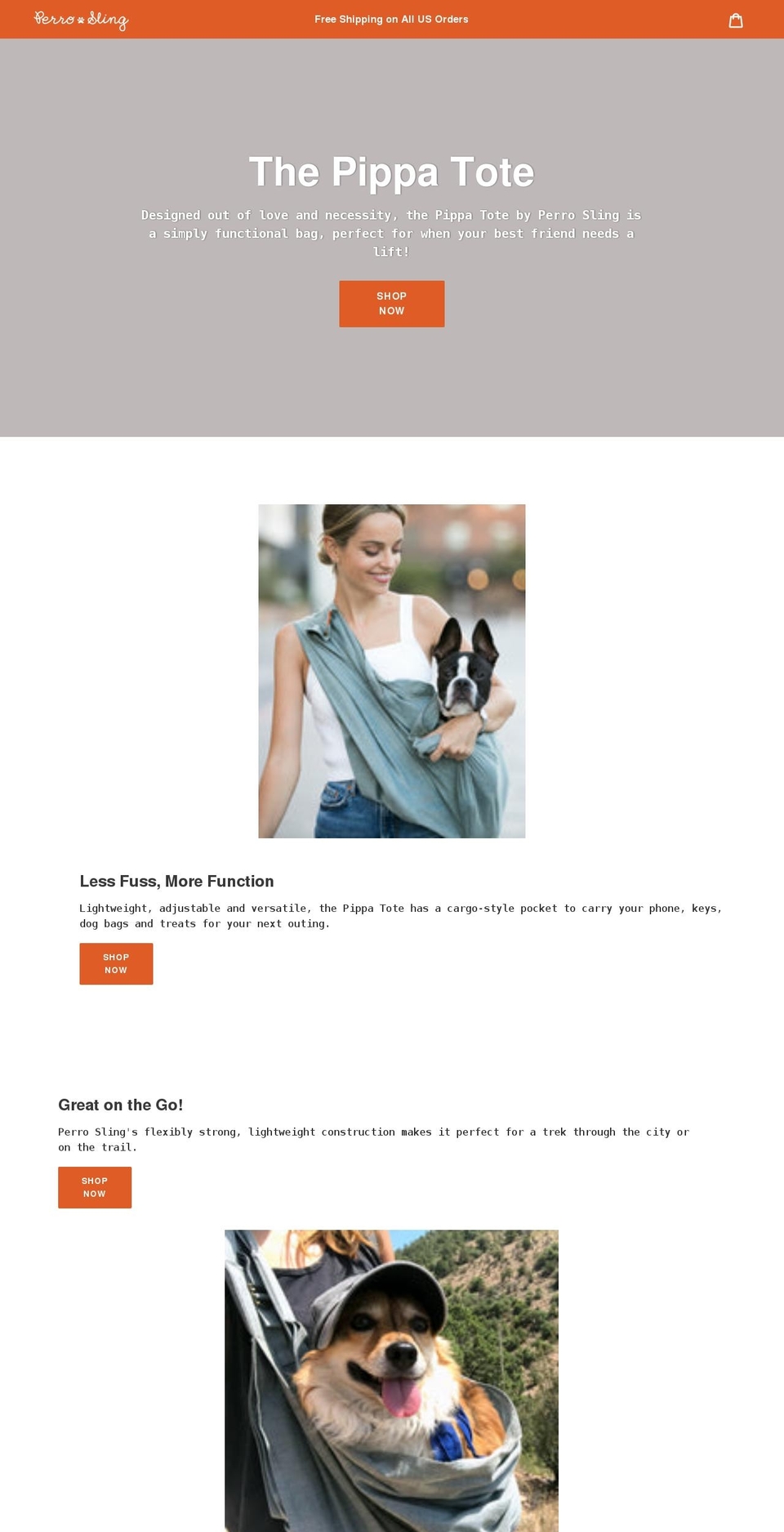 perrosling.com shopify website screenshot
