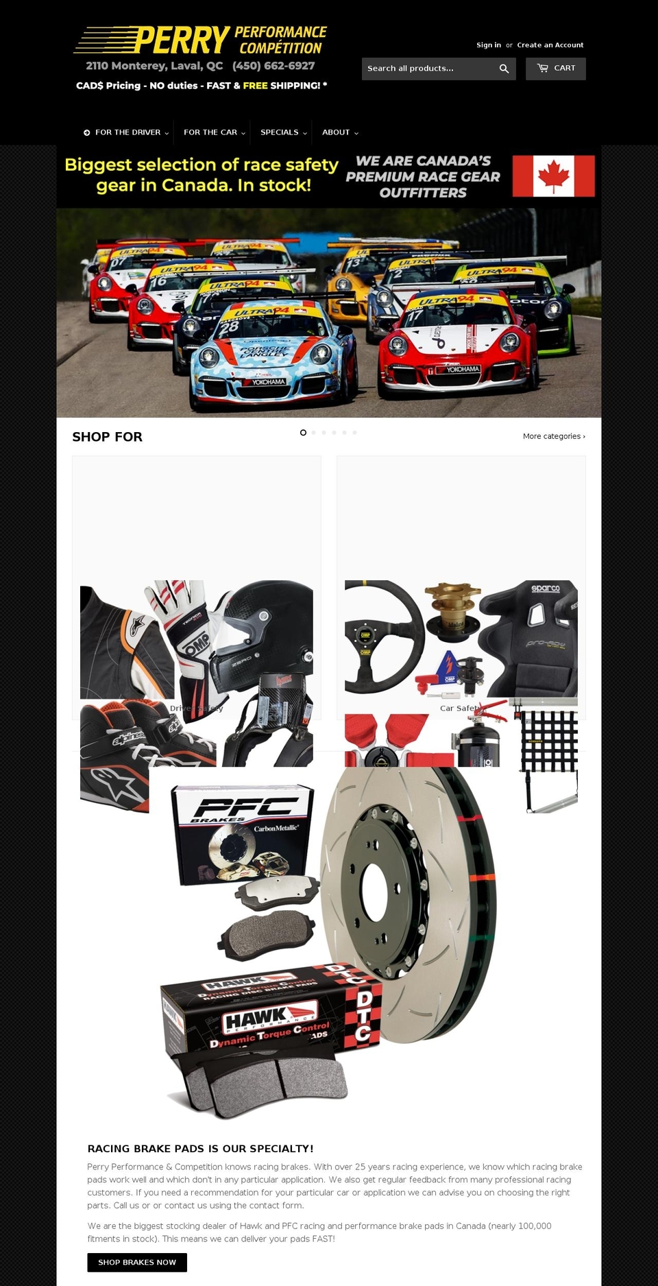 perryautolaval.com shopify website screenshot