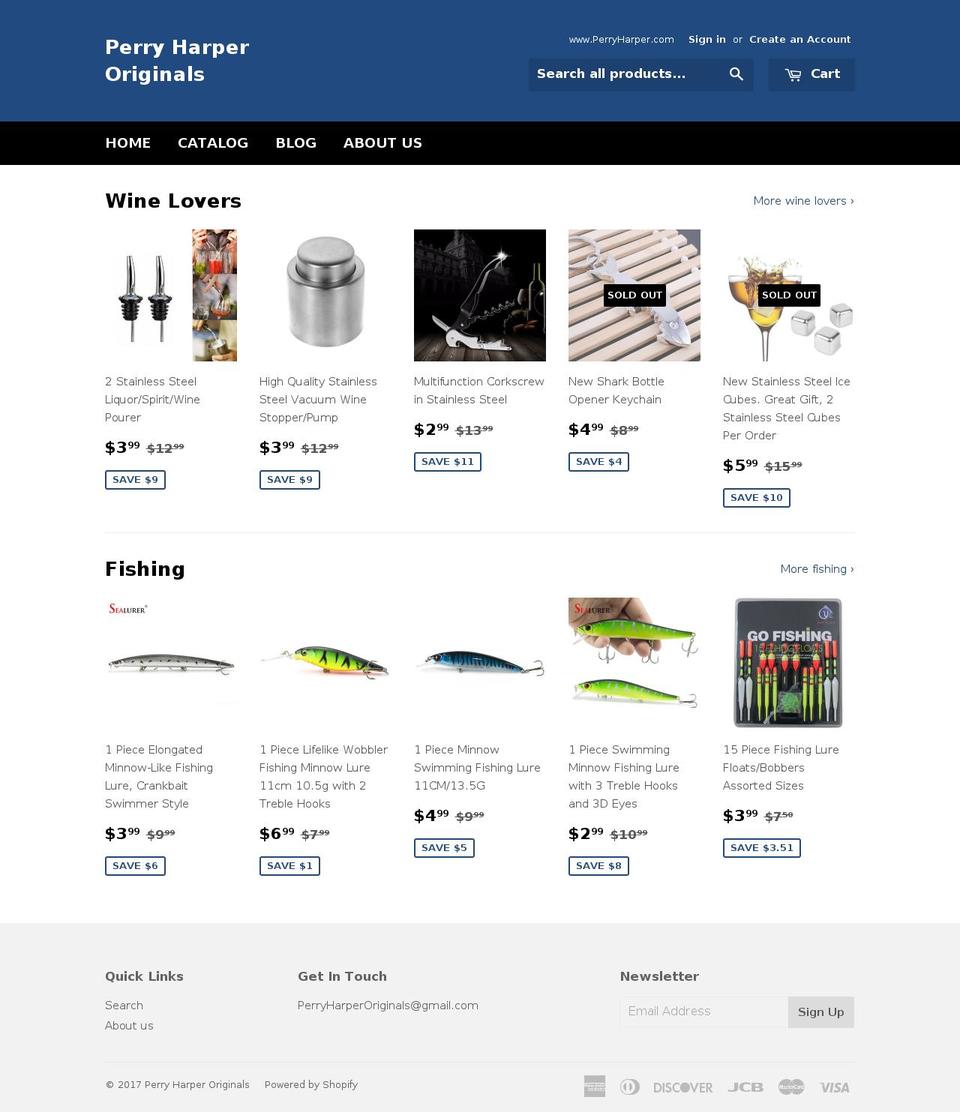 perryharper.com shopify website screenshot