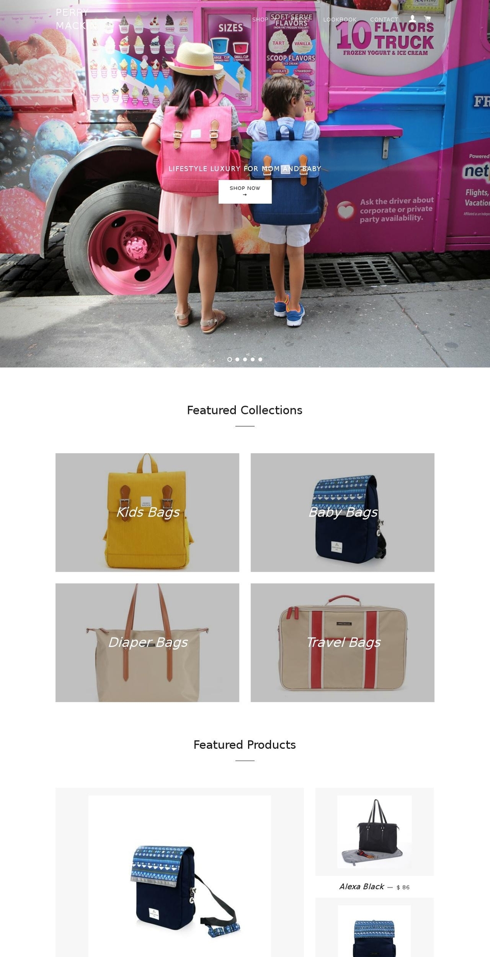 perrymackin.com shopify website screenshot