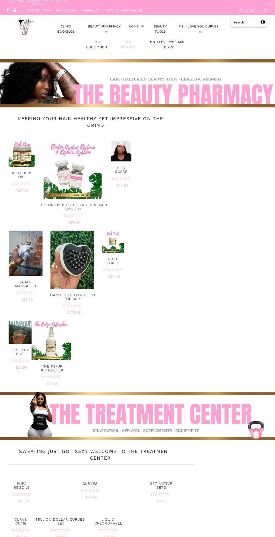perrystylez.com shopify website screenshot