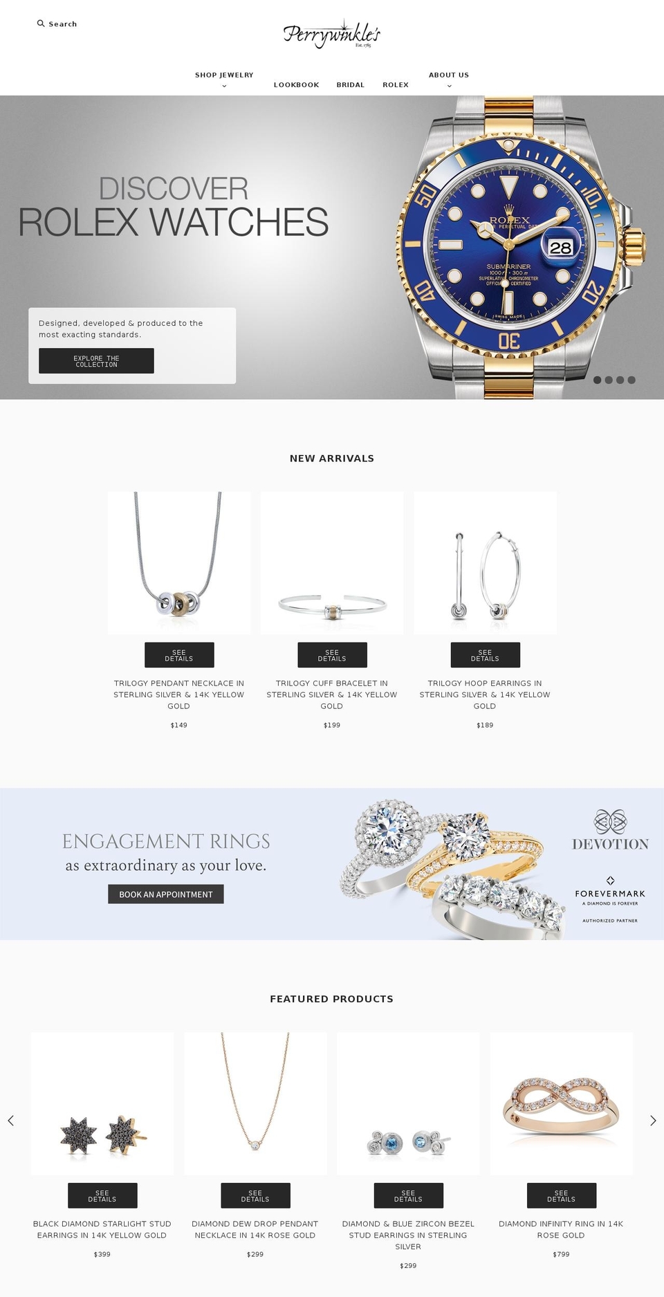 perrywinkles.com shopify website screenshot