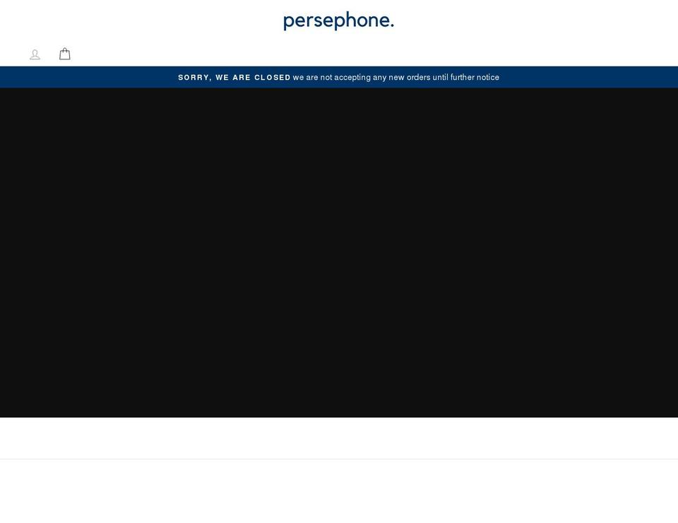 persephone-beauty.com shopify website screenshot