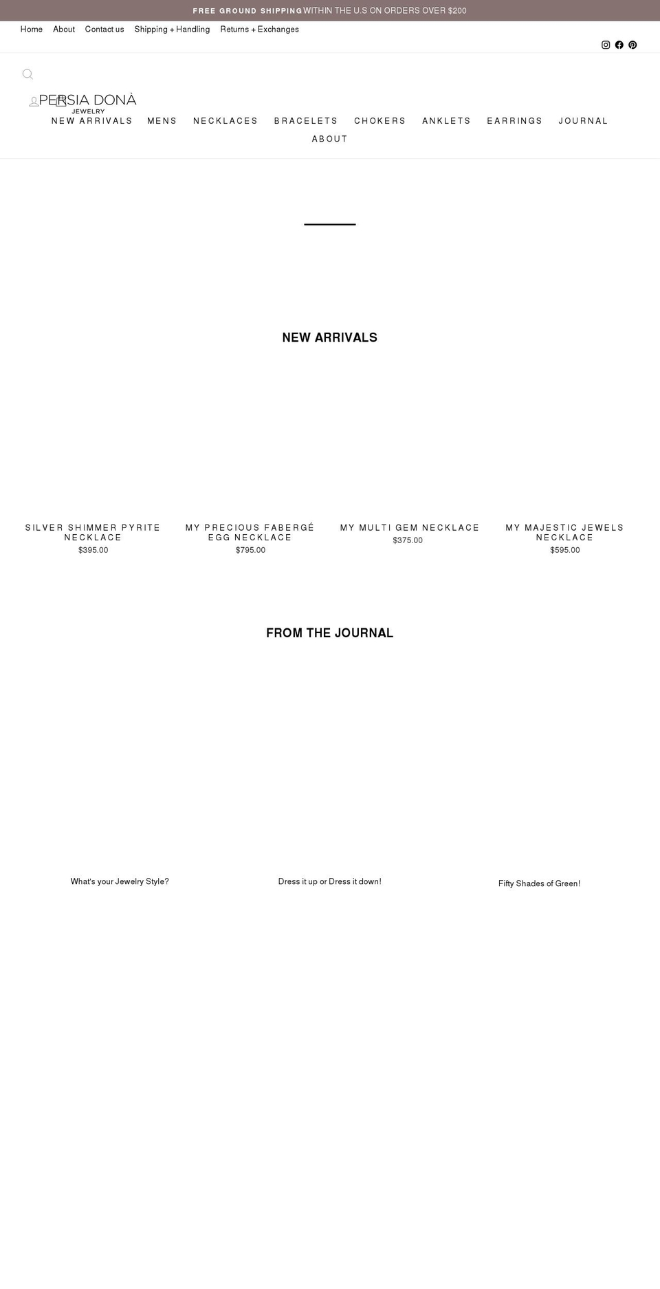 persiadona.com shopify website screenshot