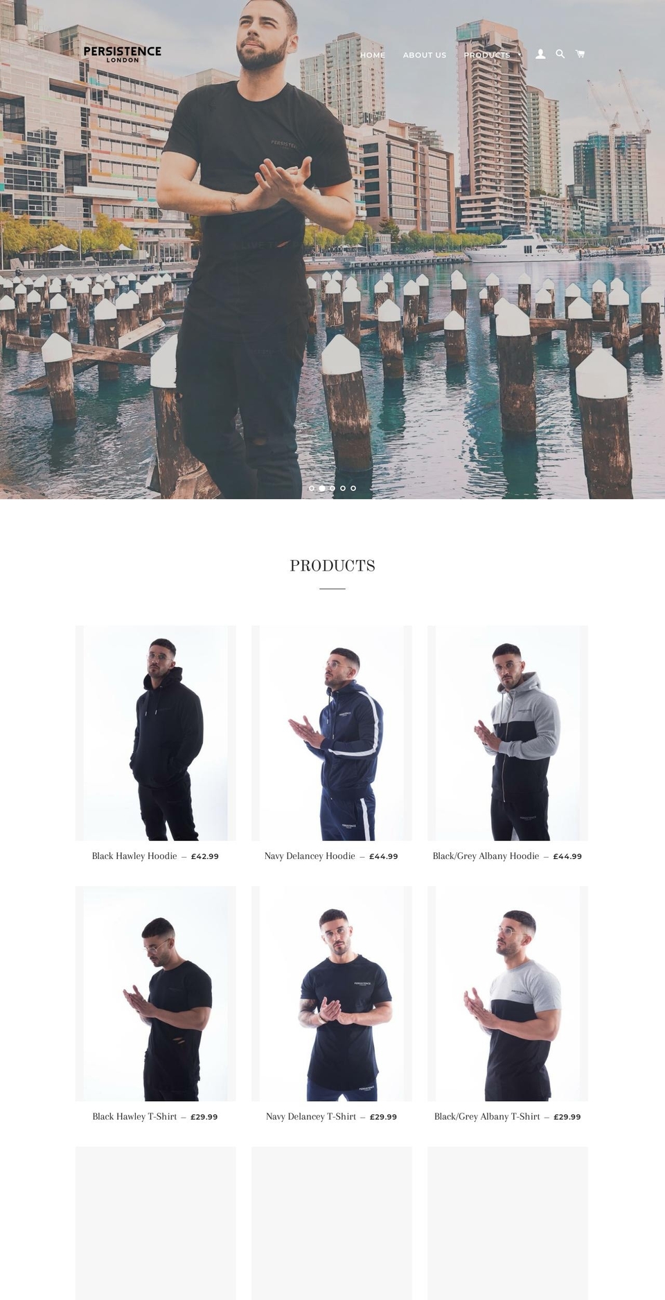 persistencelondon.com — Shopify storefront screenshot