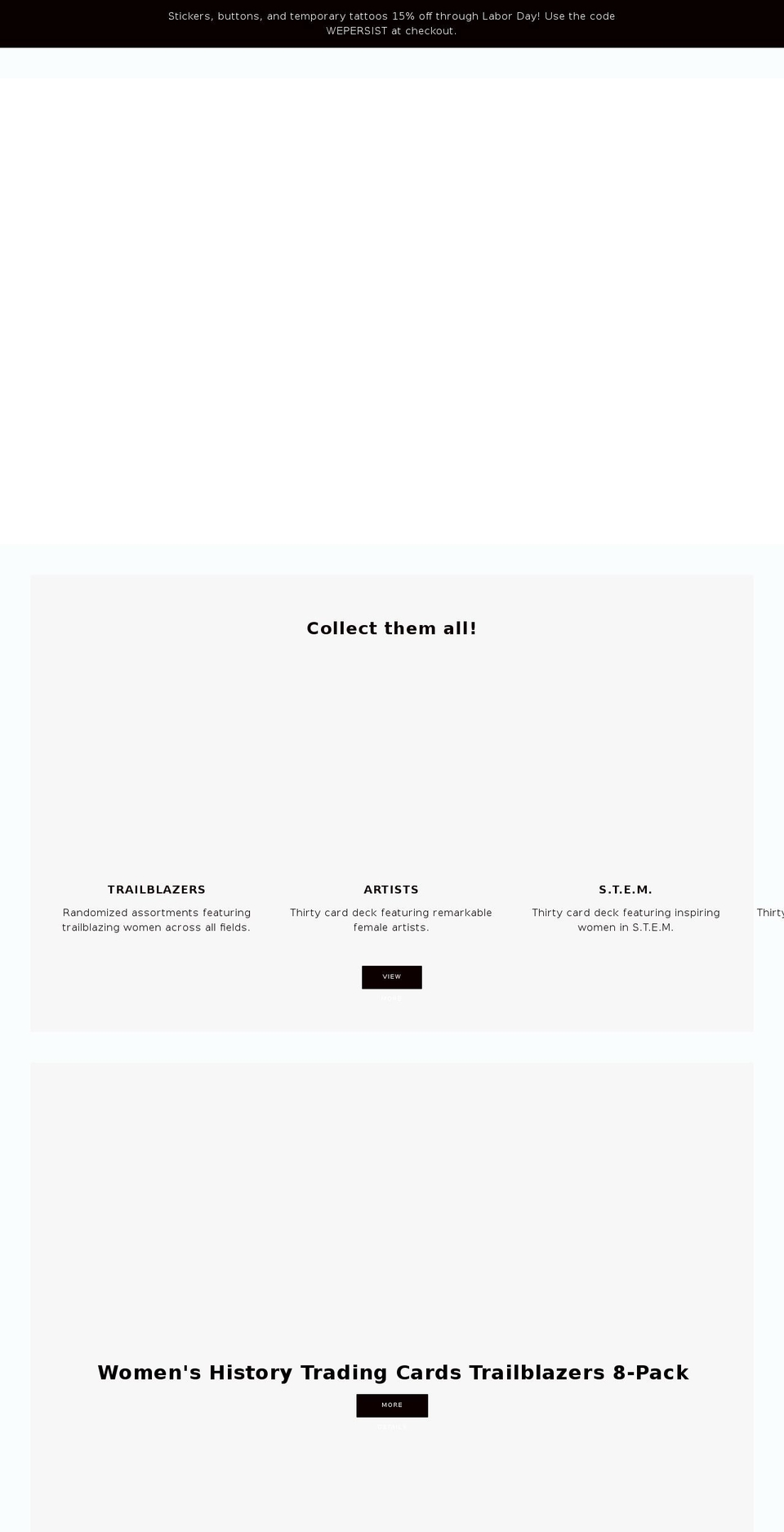 persistentsisters.com — Shopify storefront screenshot