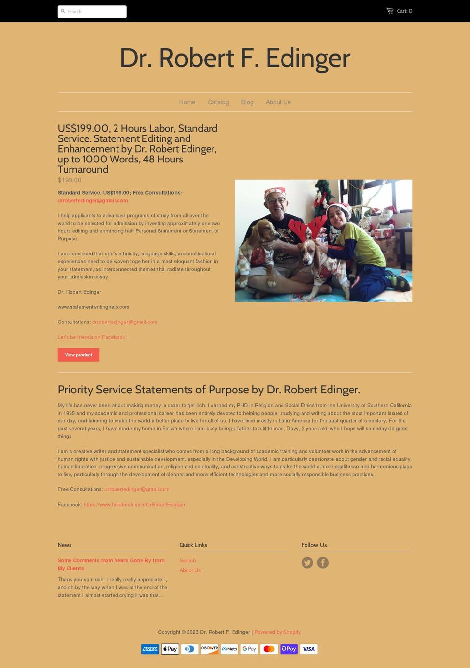 personal-statements-of-purpose.myshopify.com shopify website screenshot