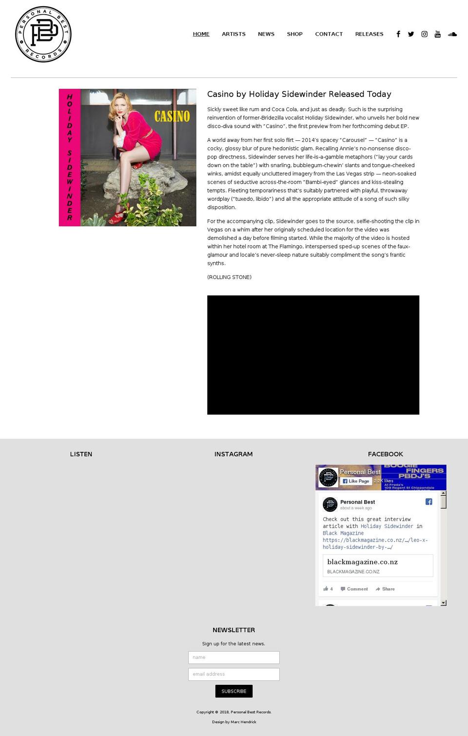 personalbestrecords.com — Shopify storefront screenshot