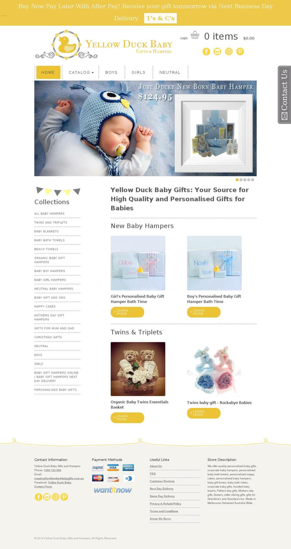 Copy of Philadelphia Shopify theme site example personalisedbabyhampers.com.au