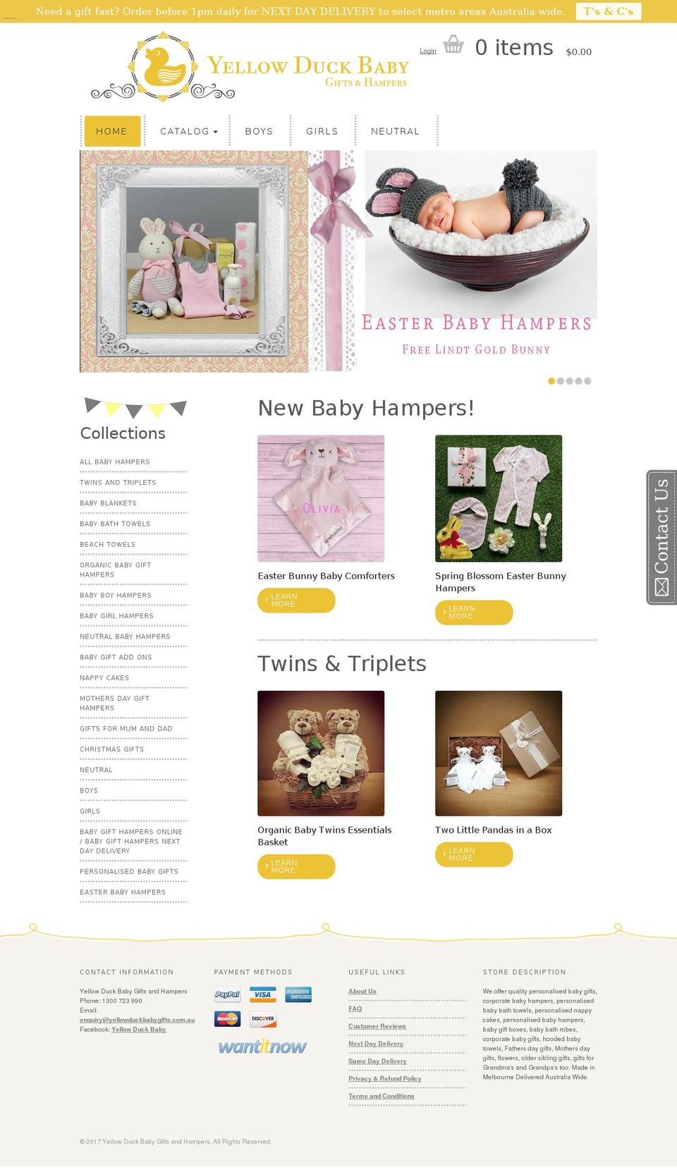 Copy of Philadelphia Shopify theme site example personalisedbabyhampers.net.au