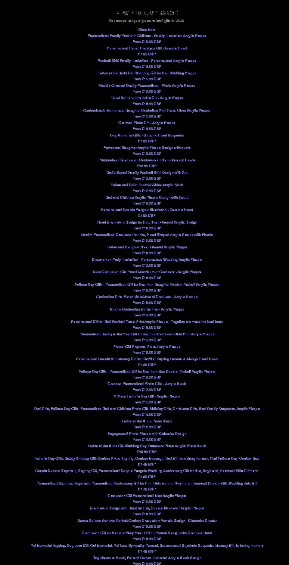 personalisedbee.com shopify website screenshot