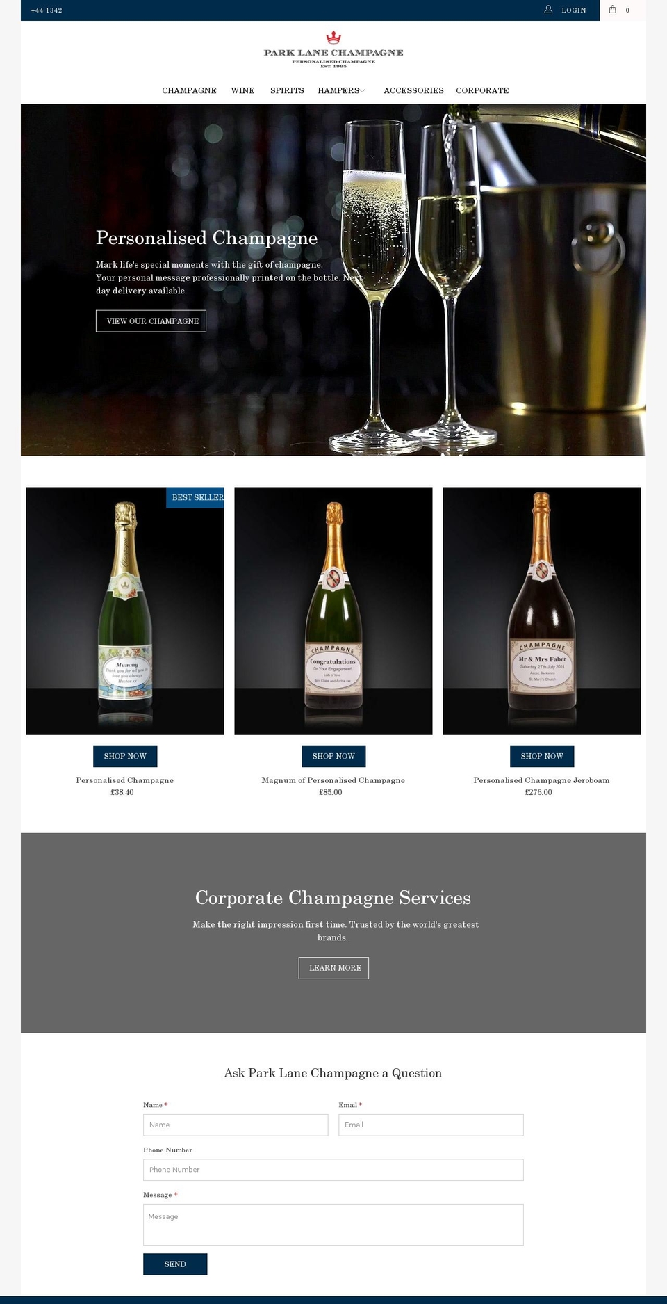 PLC 1.5.1 Shopify theme site example personalisedchampagnegift.com