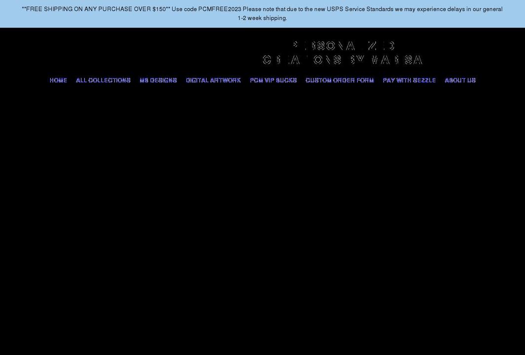 personalizedcreationsbymarisa.com shopify website screenshot