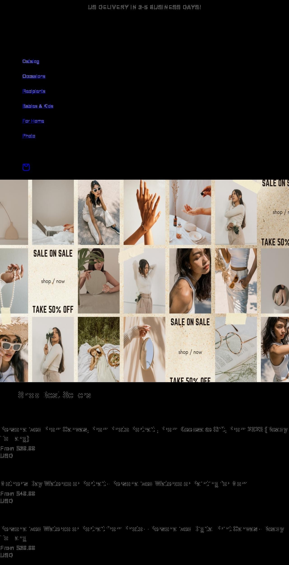 personalizestation.com — Shopify storefront screenshot