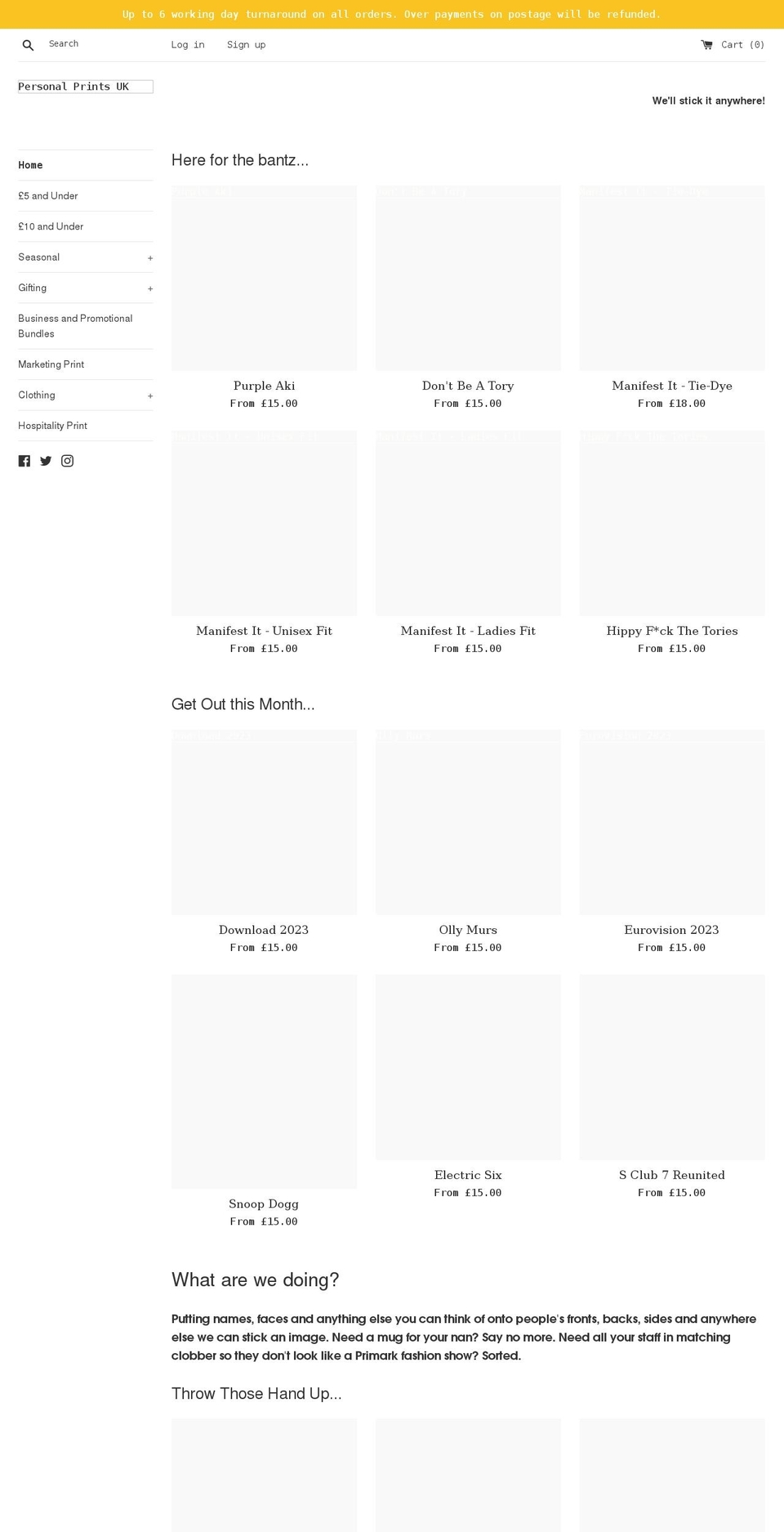 personalprintsuk.co.uk shopify website screenshot