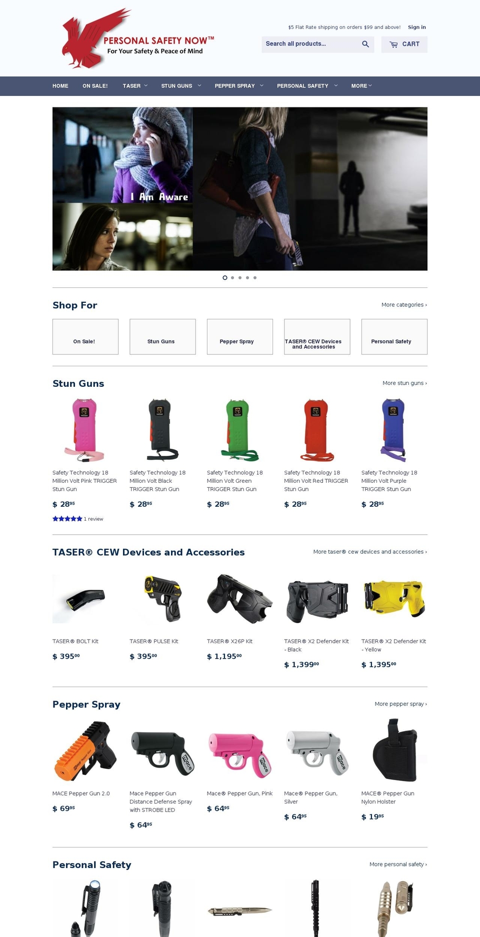 personalsafetyproductsplus.com shopify website screenshot