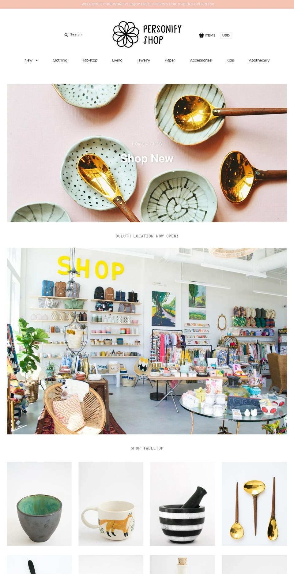 personifyshop.com shopify website screenshot
