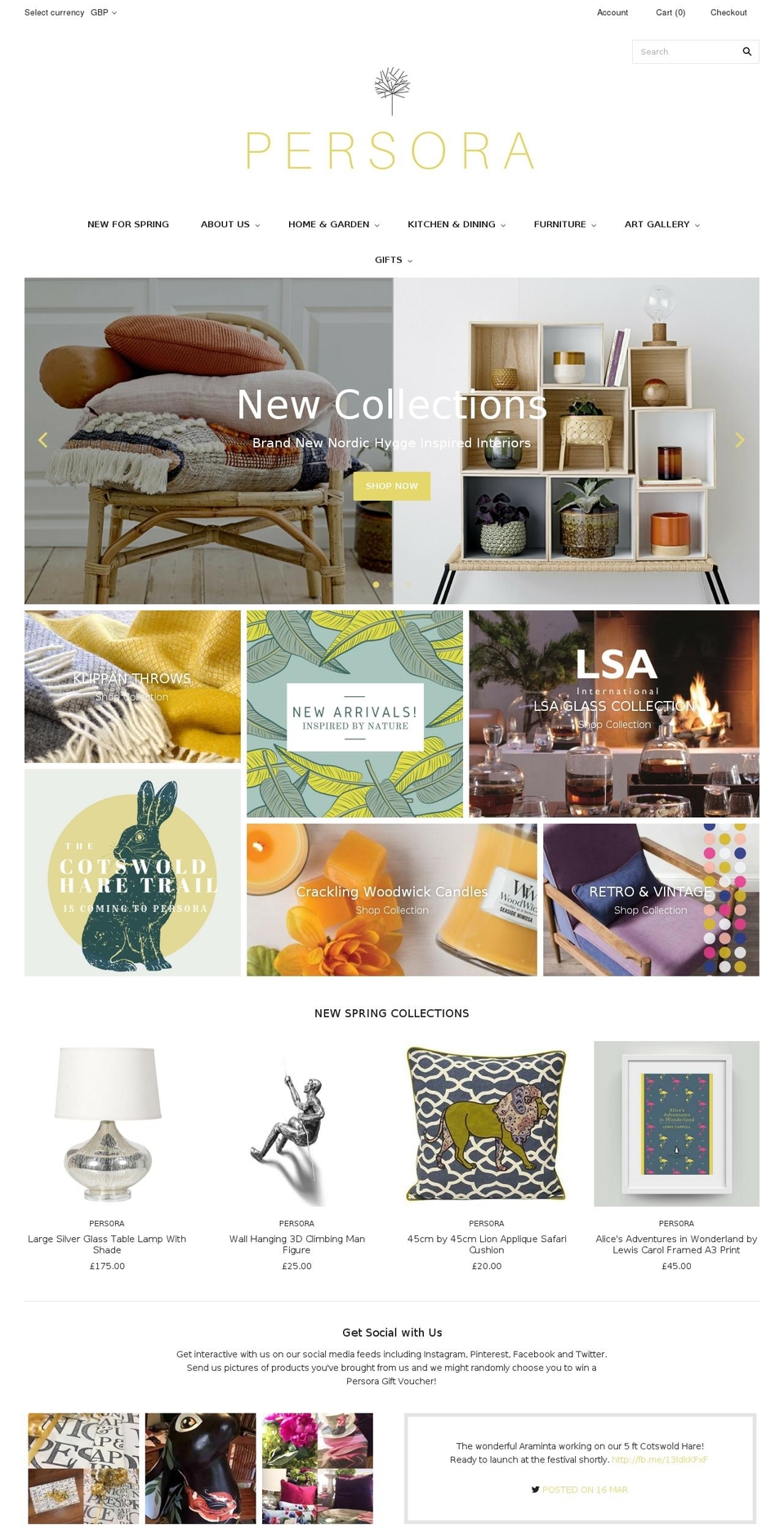 persora.com shopify website screenshot