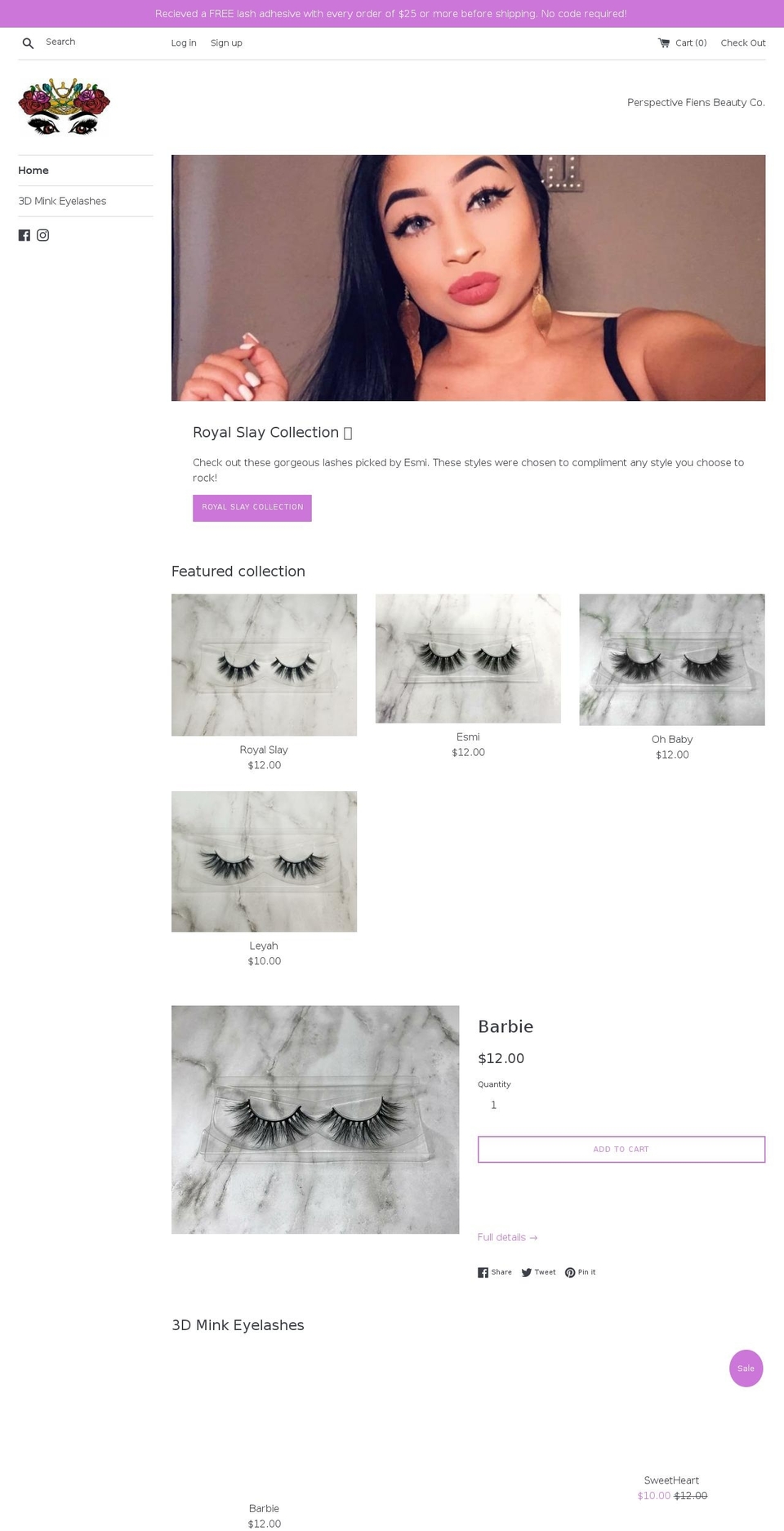 perspectivefiens.com — Shopify storefront screenshot