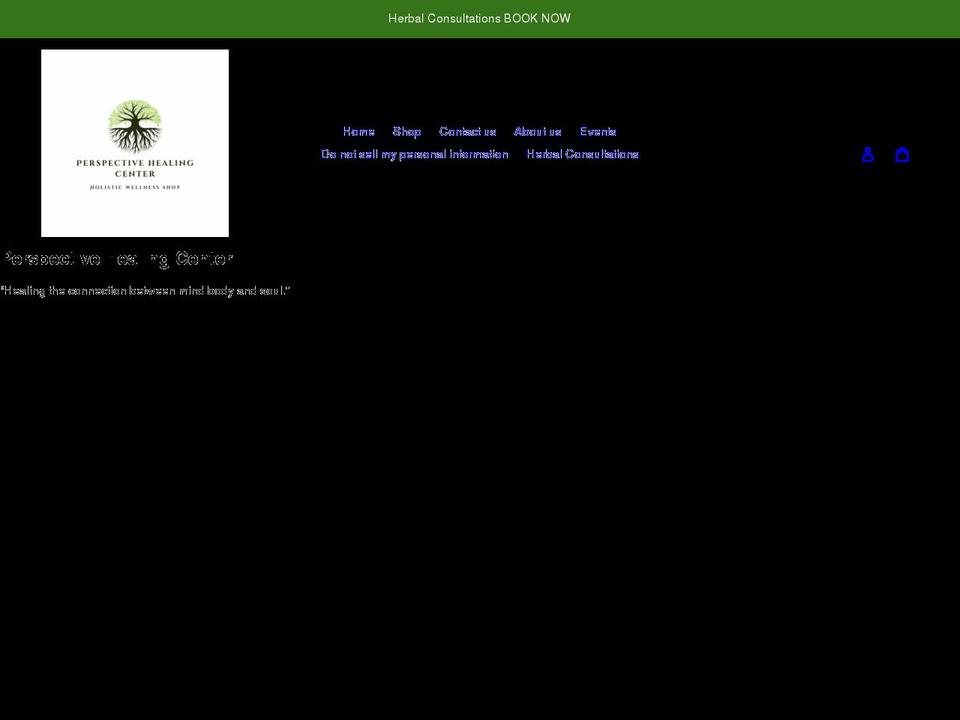 perspectivehealingcenter.com shopify website screenshot