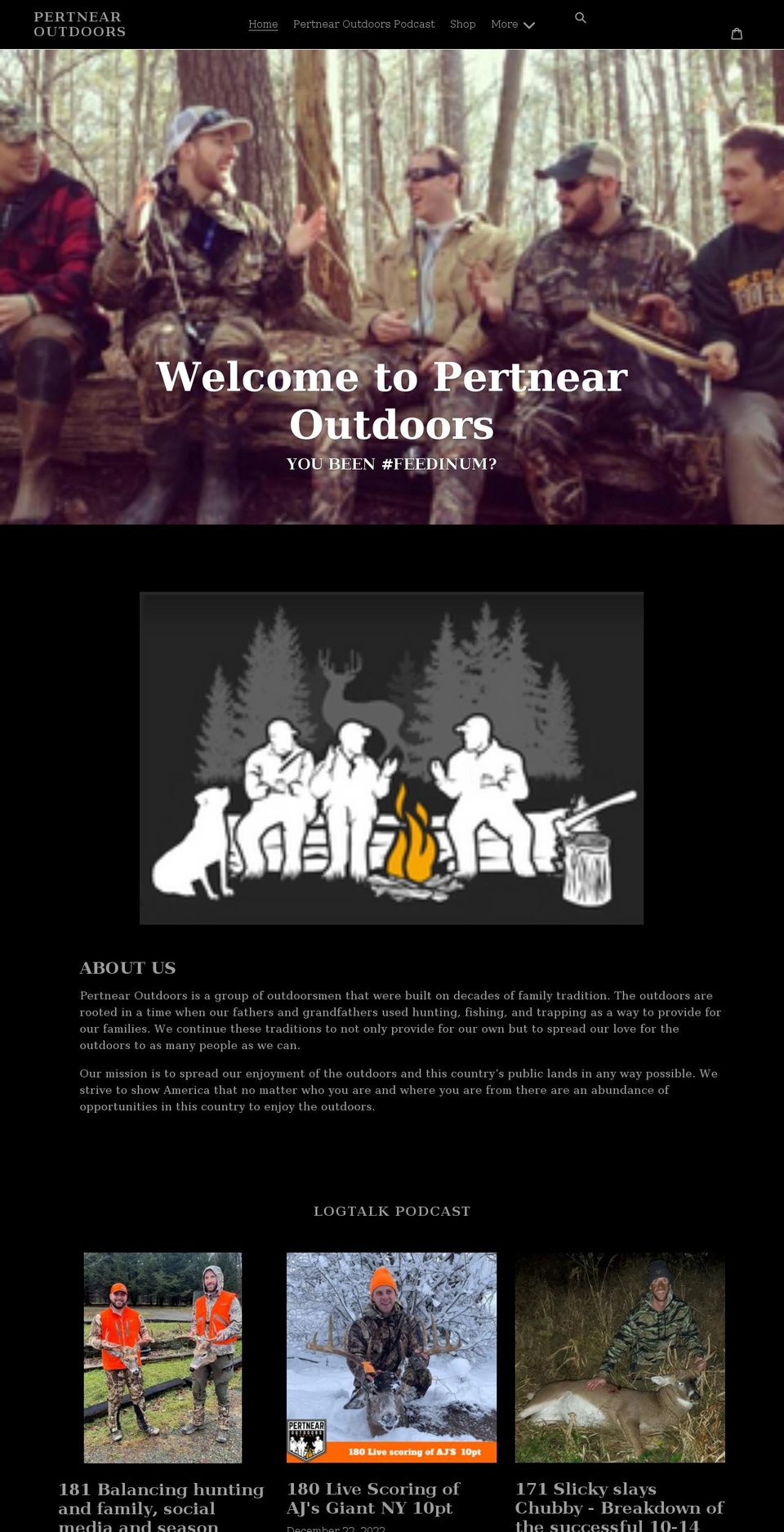 pertnearoutdoors.com shopify website screenshot