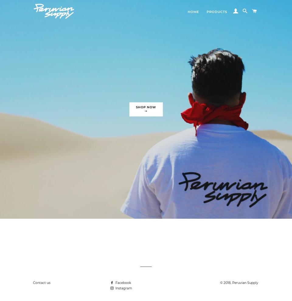 peruviansupply.com — Shopify storefront screenshot
