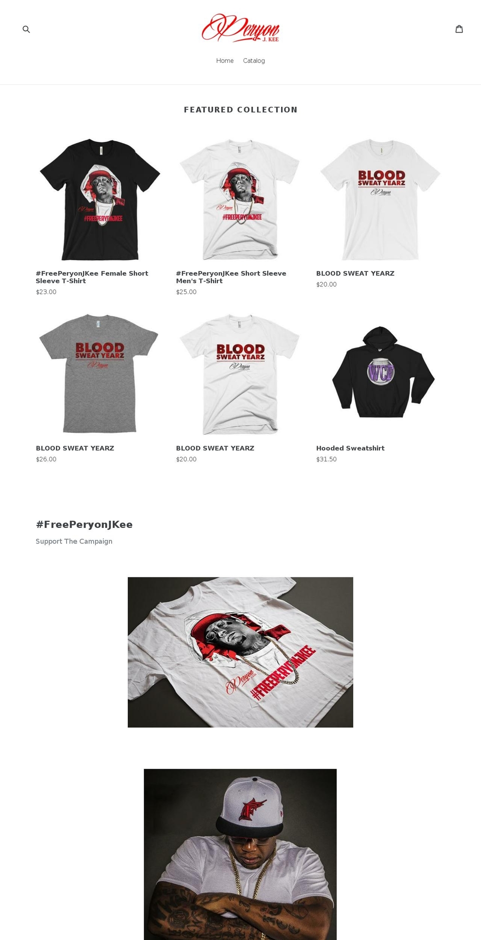 peryonjkee.com shopify website screenshot