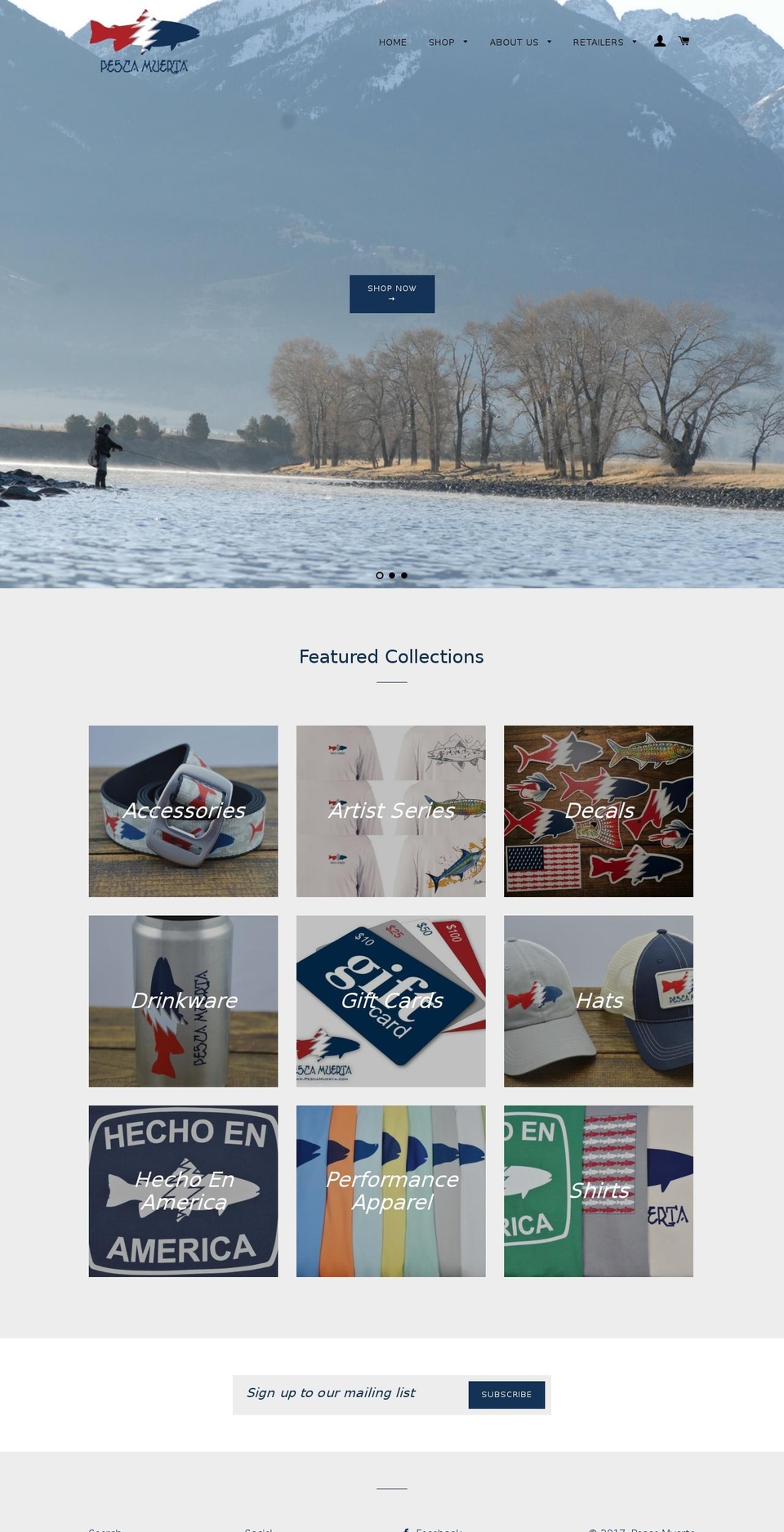 pescamuerta.com shopify website screenshot