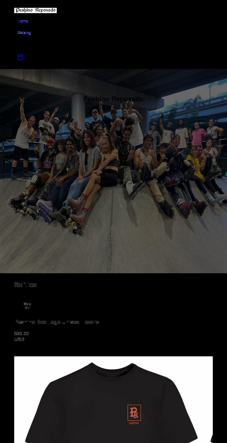 peshino.com shopify website screenshot