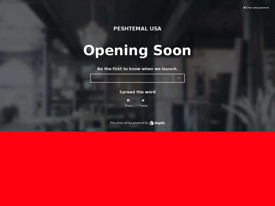 peshtemalusa.com — Shopify storefront screenshot