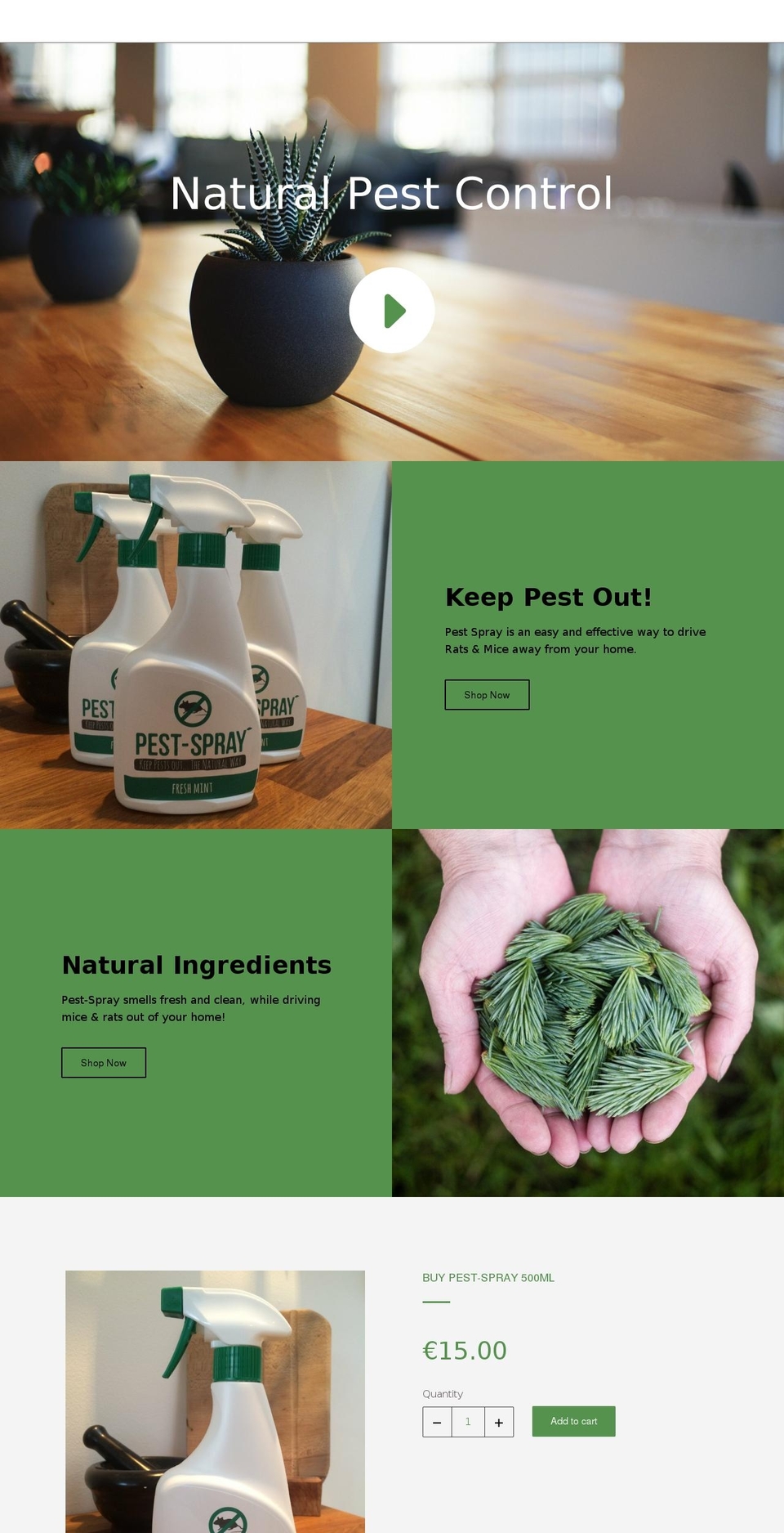 pest-spray.com — Shopify storefront screenshot