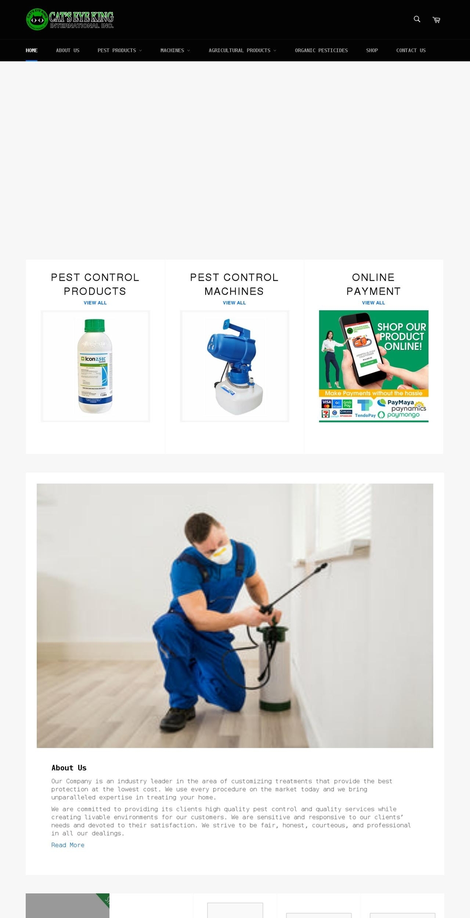 pestcontrolphilippines.com shopify website screenshot