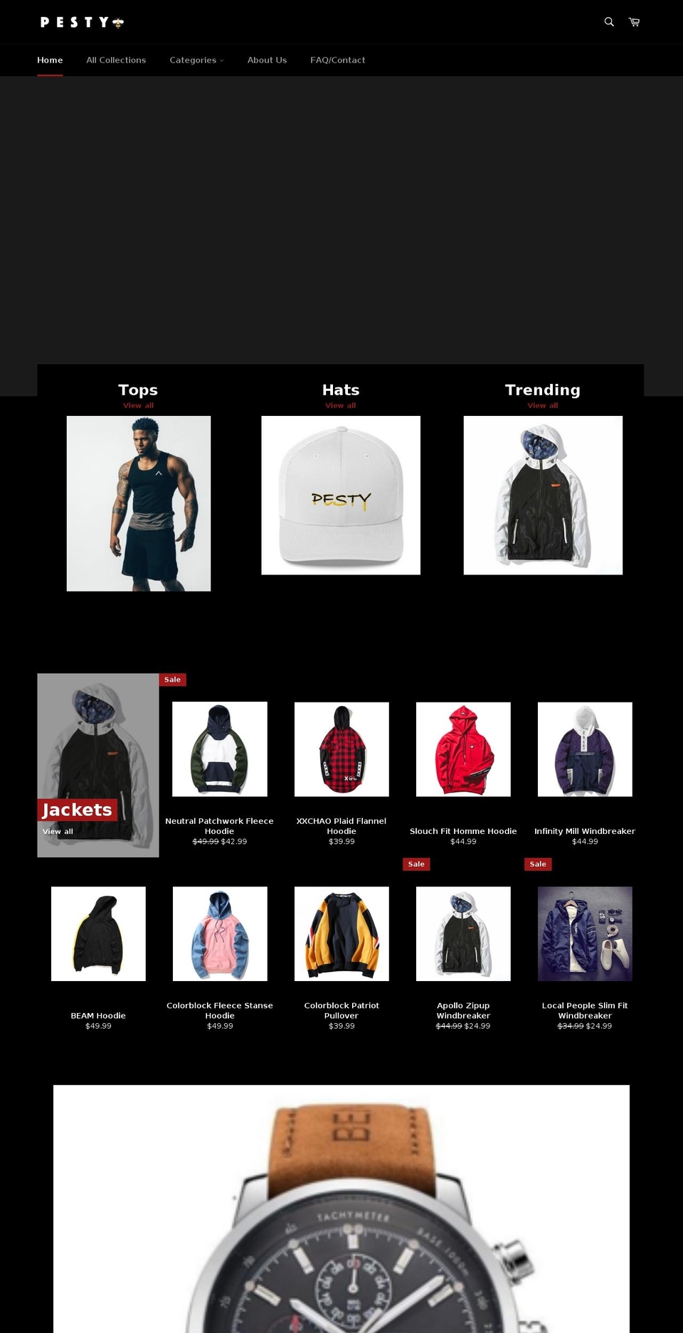 pesty.net shopify website screenshot