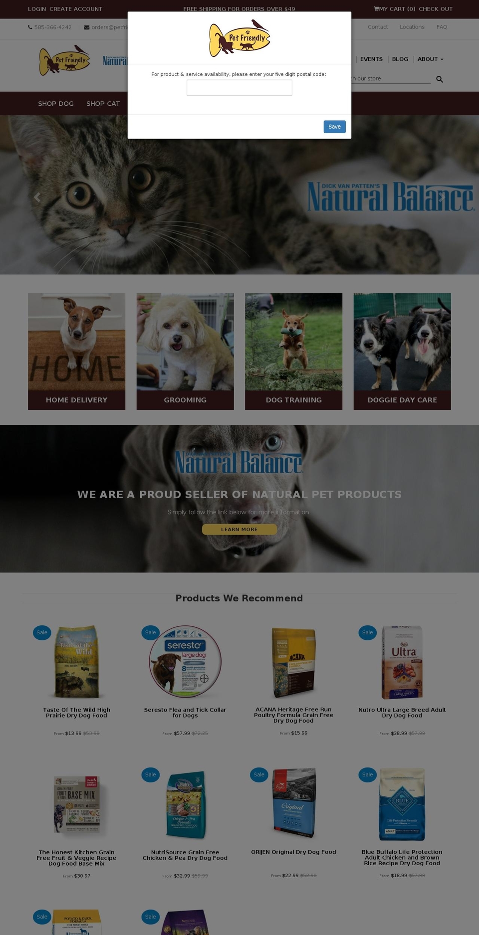 pet-friendly-site.myshopify.com shopify website screenshot
