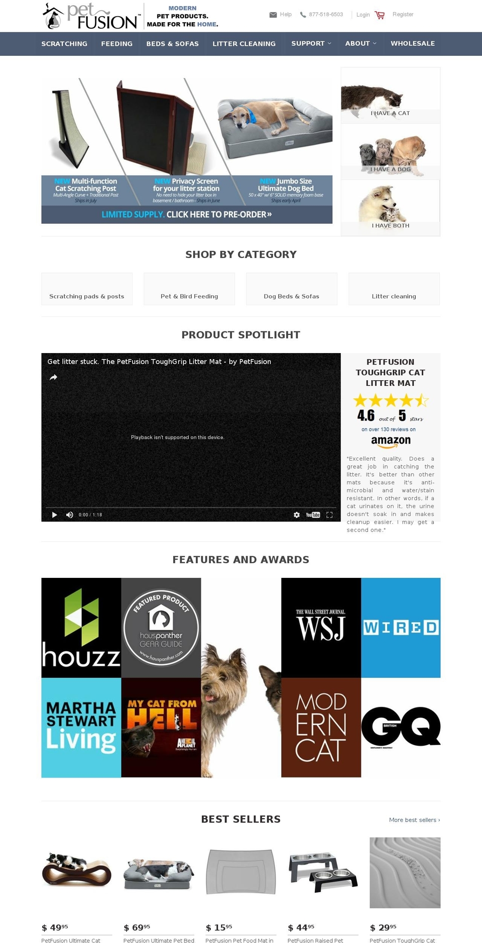 pet-fusion.com shopify website screenshot