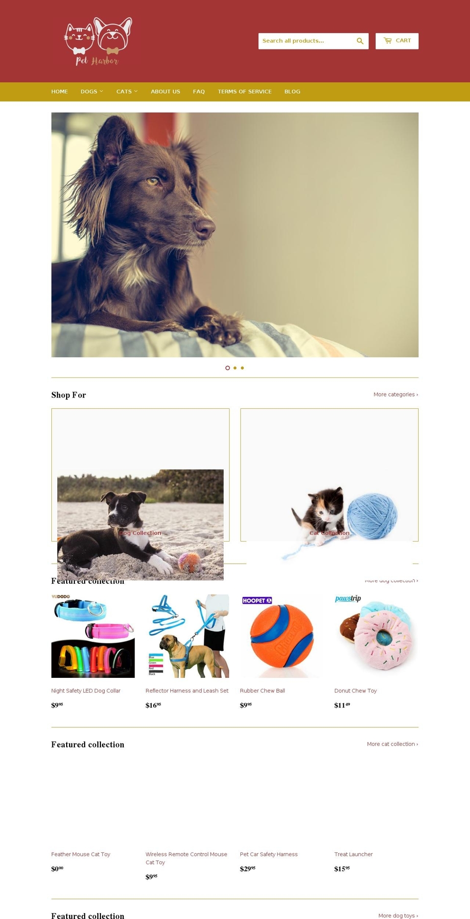 pet-harbor.com — Shopify storefront screenshot